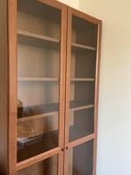 Billy Boekenkast met Glazen Deuren - Walnoot, Huis en Inrichting, Kasten | Boekenkasten, Ophalen, Gebruikt, 200 cm of meer, 50 tot 100 cm