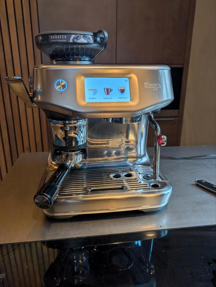 Sage Impress Touch Espressomachine, Brushed stainless steel, Witgoed en Apparatuur, Koffiemachine-accessoires, Zo goed als nieuw