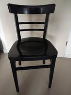 Zwarte houten stoel, Huis en Inrichting, Stoelen, Gebruikt, Eén, Hout, Zwart