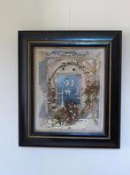 UNIEK lijst met wassen bruidskroon met trouwfoto bruid kroon, Ophalen of Verzenden