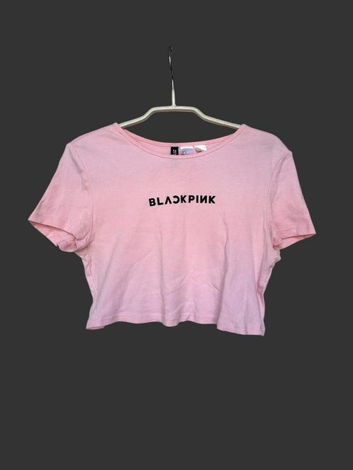 H&M Top Maat M Roze Crop Blackpink Divided Co-op, Kleding | Dames, T-shirts, Gedragen, Maat 38/40 (M), Roze, Korte mouw, Verzenden