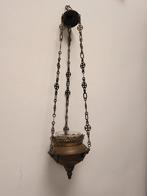 Koperen Hanglamp Waxinelichthouder, Antiek en Kunst, Antiek | Lampen, Ophalen of Verzenden
