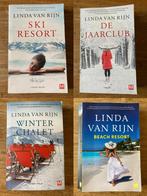 4x Linda van Rijn - Beach Resort, Winter Chalet, Ski Resort, Ophalen of Verzenden, Gelezen, Linda van Rijn, Nederland