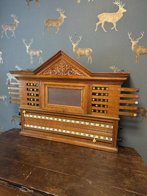 Antiek score board voor biljart of pool, Antiek en Kunst, Antiek | Overige Antiek, Ophalen of Verzenden
