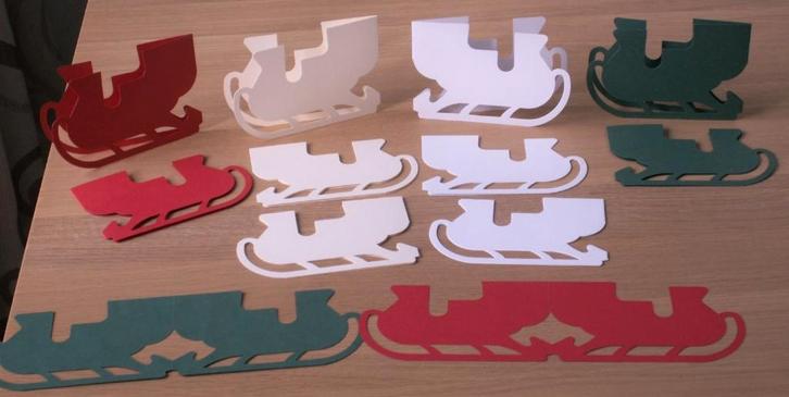 12 blanco kaarten model arreslee, Hobby en Vrije tijd, Kaarten | Zelf maken, Nieuw, Overige typen, Overige thema's, Ophalen of Verzenden