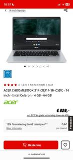 Acer chromebook  314, Computers en Software, Chromebooks, Ophalen of Verzenden, 14 inch, Zo goed als nieuw