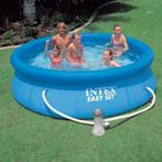 Intex zwembad 240cm met filter en zonneverwarming, Ophalen, Gebruikt, Opblaaszwembad, Rond