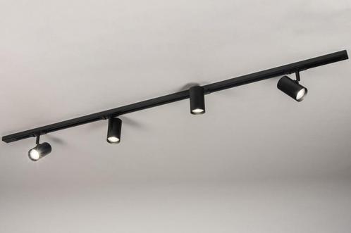 zwart of wit rails spots bedrijf bank garage bed 150cm lamp, Huis en Inrichting, Lampen | Plafondlampen, Nieuw, Ophalen of Verzenden