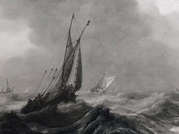 Pieter Mulier I - Schepen op de Zuiderzee Persfoto  beschikbaar voor biedingen