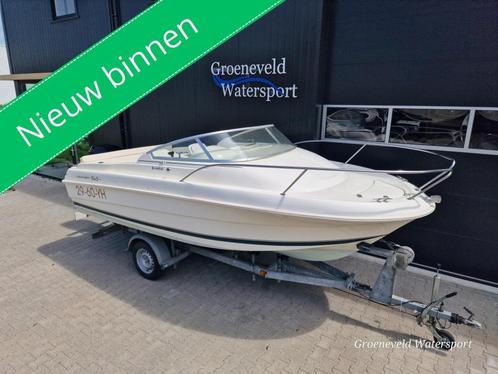 Jeanneau Leader 545 - 75 pk Mercury | Kap + biminitop, Watersport en Boten, Vis- en Consoleboten, Gebruikt, 70 pk of meer, 3 tot 6 meter