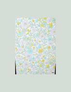 4174 bloemen behang pastel lila geel blauw jaren 70 swiet, Huis en Inrichting, Verzenden, Wit