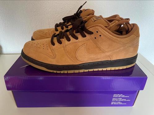Nike SB Dunk low flax brown maat 46 US12, Kleding | Heren, Schoenen, Zo goed als nieuw, Sneakers of Gympen, Bruin, Ophalen of Verzenden