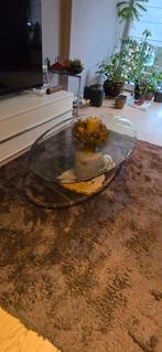 Unieke Salontafel met Glasplaat, Huis en Inrichting, Tafels | Salontafels, Ophalen of Verzenden