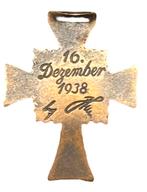Miniatuur mutterkruez in bronze, Verzamelen, Verzenden, Landmacht, Duitsland, Lintje, Medaille of Wings