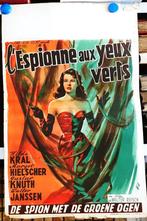 Filmposter L'espionne aux yeux verts / De spion met de groen, Ophalen of Verzenden, Gebruikt, A1 t/m A3, Film en Tv