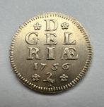 Gelderland. Halve Duit 1756 afslag zilver, Postzegels en Munten, Munten | Nederland, Ophalen of Verzenden, Vóór koninkrijk, Overige waardes