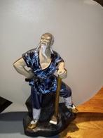 chinese hoouthakker beeld shiwan mudman, Verzamelen, Beelden en Beeldjes, Ophalen of Verzenden, Zo goed als nieuw, Mens