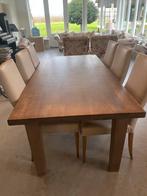 Massief noten Houten Tafel - 100x200 cm, Huis en Inrichting, Tafels | Eettafels, Gebruikt, Vijf personen of meer, 150 tot 200 cm