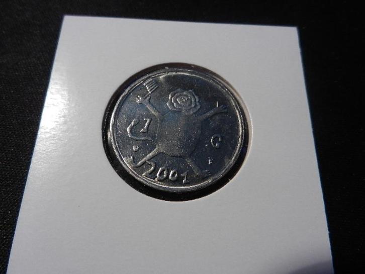 1 gld 2001  nikkel leeuw met vlag tussen 1 g, Postzegels en Munten, Munten | Nederland, Losse munt, 1 gulden, Koningin Beatrix