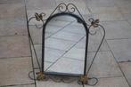 Antieke smeedijzeren spiegel antieke rommelmarkt, Antiek en Kunst, Ophalen of Verzenden