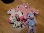 4x pluche unicorn, Verzenden, Gebruikt, Paard