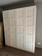 Ikea PAX kledingkast wit met gouden deurknoppen, 150 tot 200 cm, Met hangruimte, 50 tot 75 cm, Zo goed als nieuw