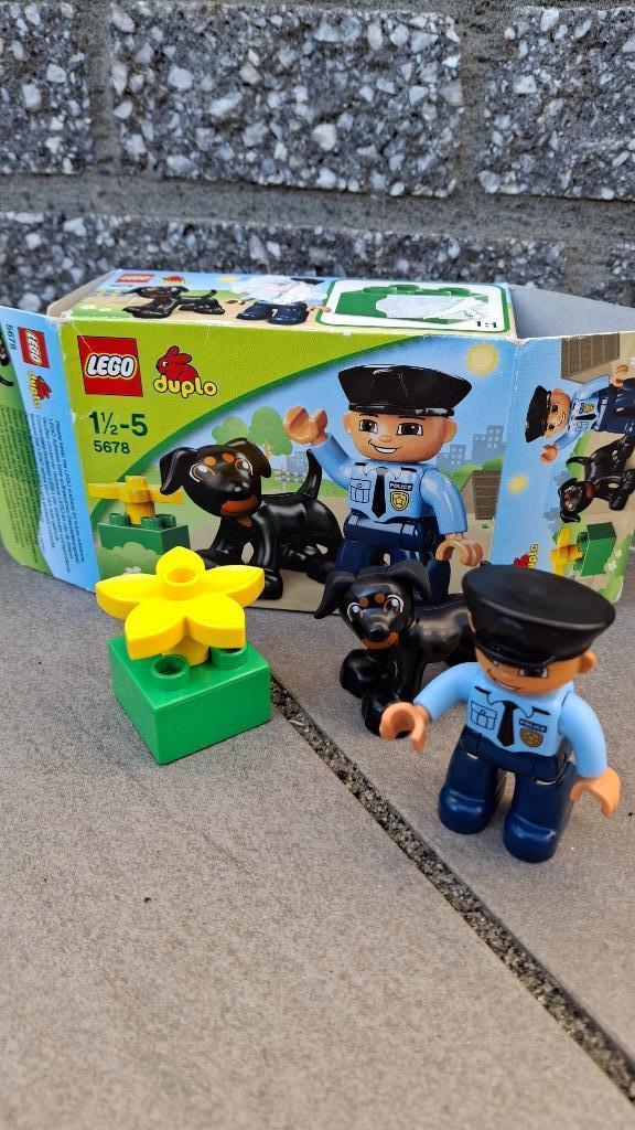 Duplo 5678 politie met hond compleet met doos, Kinderen en Baby's, Speelgoed | Duplo en Lego, Zo goed als nieuw, Duplo, Complete set