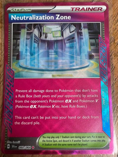 Neutralization zone 060/064., Hobby en Vrije tijd, Verzamelkaartspellen | Pokémon, Zo goed als nieuw, Losse kaart, Foil, Ophalen of Verzenden