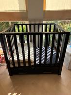 TWF Box Luna met Lade Zwart + matras en boxkleed, Kinderen en Baby's, Boxen, Ophalen, Zo goed als nieuw, Lade