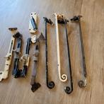 Antiek 8 stuks uitzet ijzers plus handgreep 35 en 20cm, Ophalen of Verzenden, Zo goed als nieuw