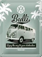Volkswagen Bulli busje relief metalen wandbord reclamebord, Verzamelen, Nieuw, Ophalen of Verzenden