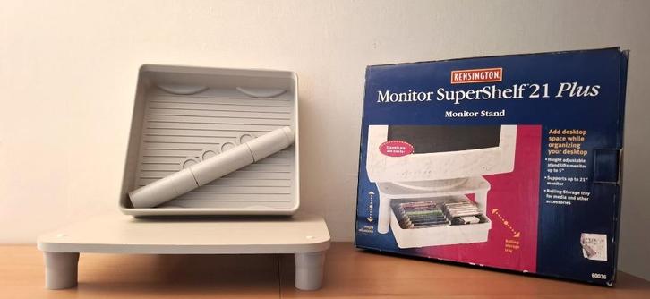 Kensington Monitor Verhoger - Standaard, Computers en Software, Laptopstandaarden, Nieuw, In hoogte verstelbaar, Ophalen of Verzenden