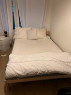 Bed Frame, Mattress, Mattress Cover, Duvet & 3x Pillows, Ophalen, Tweepersoons, Hout, 200 cm