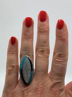 Z190 Prachtige zilveren Navajo ring maat 17,5, Sieraden, Tassen en Uiterlijk, Ophalen of Verzenden, X, Met edelsteen, Dame