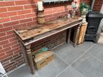 Side table, Huis en Inrichting, Tafels | Sidetables, Ophalen, Gebruikt, 100 tot 150 cm, Eikenhout