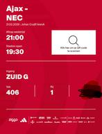 AJAX-NEC Vak 406 rij 1, Eén persoon, Mei