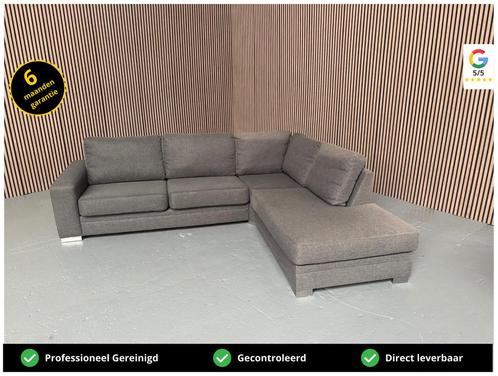 GRATIS LEVERING Hoekbank Donkergrijs 275x225 GEREINIGD, Huis en Inrichting, Banken | Bankstellen, Zo goed als nieuw, Hoekbank