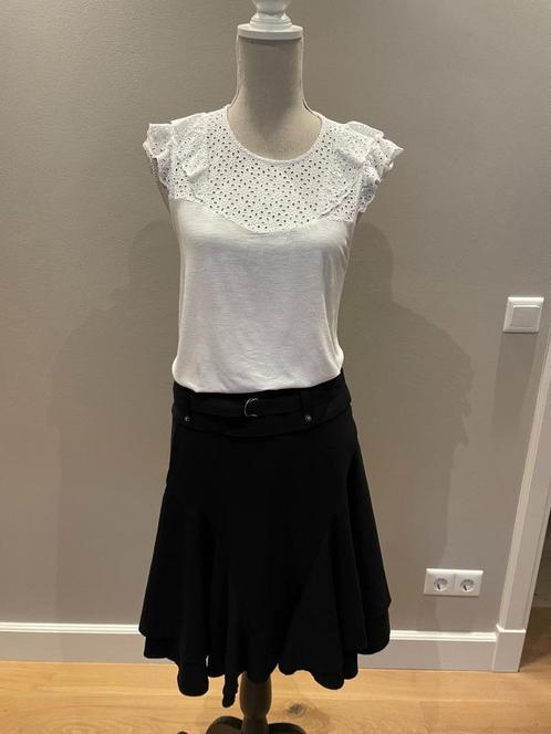 Rok zwart Ichi maat M incl riem, Kleding | Dames, Rokken, Zo goed als nieuw, Maat 38/40 (M), Zwart, Ophalen