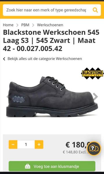 Blackstone Werkschoen 545

Laag S3
Maat
42 beschikbaar voor biedingen