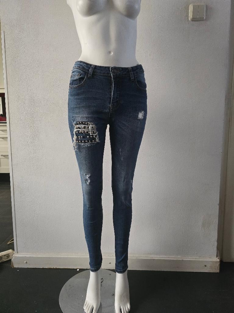 Hello Miss skinny jeans maat M/38, Hello Miss, Blauw, Ophalen of Verzenden, Zo goed als nieuw