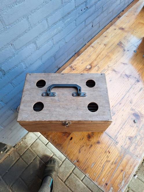 Vintage Houten Kooi - Vogelkooi / Dierenkooi, Antiek en Kunst, Antiek | Gereedschap en Instrumenten, Ophalen of Verzenden