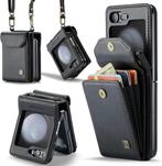 Luxe Flip Case met Kaarthouder voor Galaxy Z Flip 5 _ Zwart, Verzenden, Nieuw, Overige modellen, Hoesje of Tasje