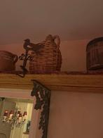 Fles in rieten mand, Huis en Inrichting, Woonaccessoires | Overige, Ophalen of Verzenden, Gebruikt