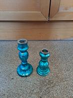 Kandelaars 17 cm, Ophalen of Verzenden, Zo goed als nieuw, Metaal, Minder dan 25 cm