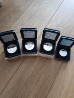 Set van 4 Zilveren Herdenkingsmunten Beatrix, Setje, Koningin Beatrix, Zilver, Ophalen of Verzenden
