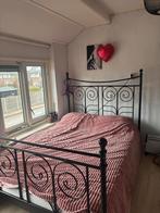 Mooi bedframe met lattenbodem, Huis en Inrichting, Slaapkamer | Bedden, Ophalen, Zwart, Tweepersoons, 140 cm