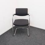 Interstuhl - Vergaderstoel - Zwart - Chroom - Slede, Huis en Inrichting, Stoelen, Ophalen of Verzenden, Nieuw, Zwart, Vier