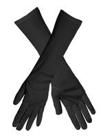 Lange zwarte satijne handschoenen, Ophalen of Verzenden, Nieuw, Overige thema's, Accessoires