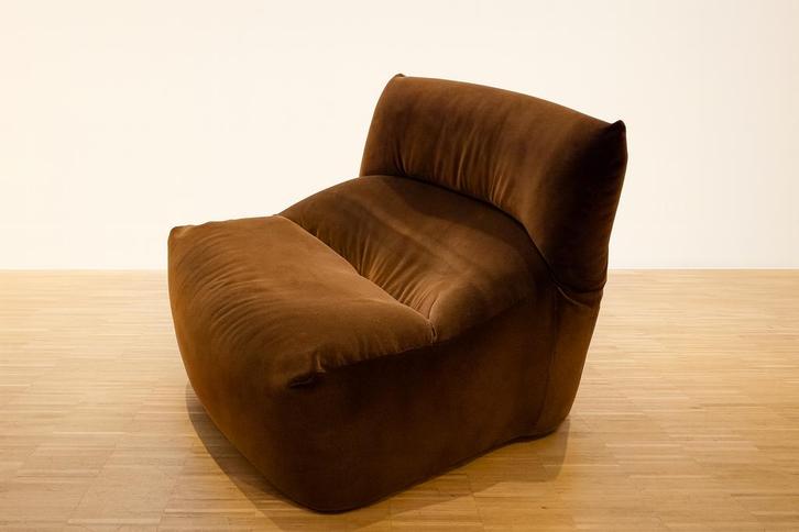 Fauteuil Ligne roset Aralia 1970, Huis en Inrichting, Zitzakken, Zo goed als nieuw, Bruin, Ophalen of Verzenden