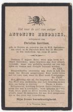Antonius Hendriks 1858 Druten + 1898 Beek, 40 jaar oud, Verzenden